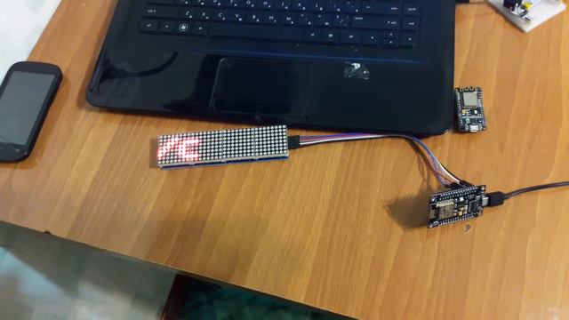 Nodemcu esp8226mod wifi. часы, погодный информер смотреть онлайн