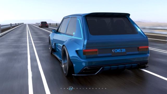 Volkswagen Golf 1 R500 wide body crazy ride смотреть онлайн