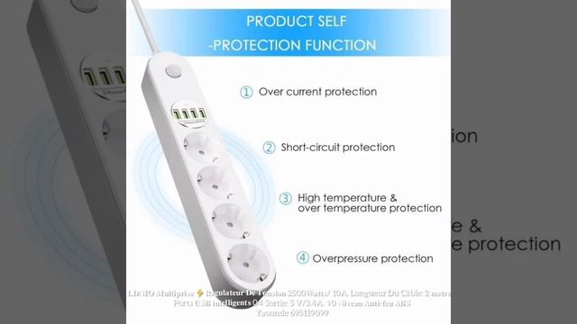 Rallonge Multiprise LDNIO avec Régulateur Tension смотреть онлайн