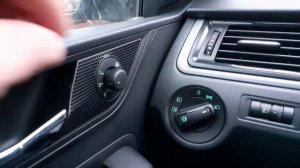 Как включается обогрев боковых зеркал на Skoda Rapid