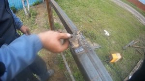 Ворота и калитка для забора из профнастила своими руками