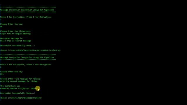 RSA Message Encryption Decryption Using Python Project Source Code смотреть онлайн