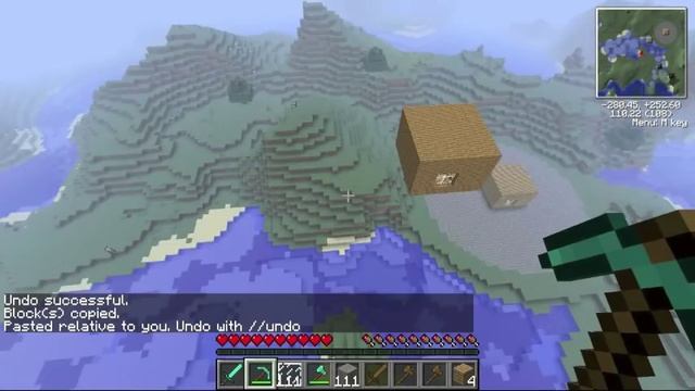 Minecraft: WorldEdit Tutorials - stack, move, copy & paste смотреть онлайн