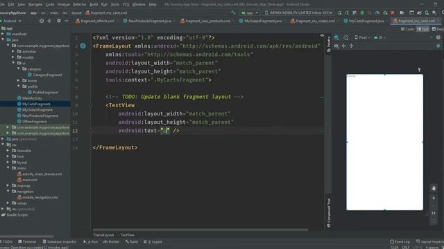 Navigation Drawer Android Studio | Navigation Drawer With Fragments | Grocery App In Android Studio смотреть онлайн