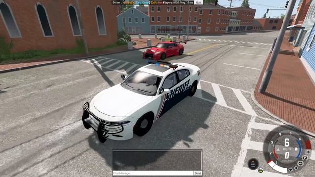 FORD GT VS GTR POLICE CHASE! - BeamNG Multiplayer Gameplay & Crashes смотреть онлайн