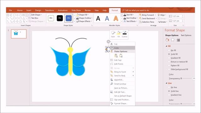How to make animated butterfly in PPT- Butterfly shape in PPT- PANNU TV Kids смотреть онлайн
