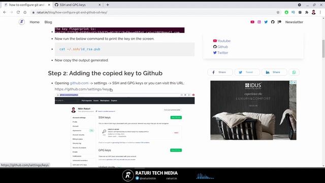 Add an SSH key on Github смотреть онлайн