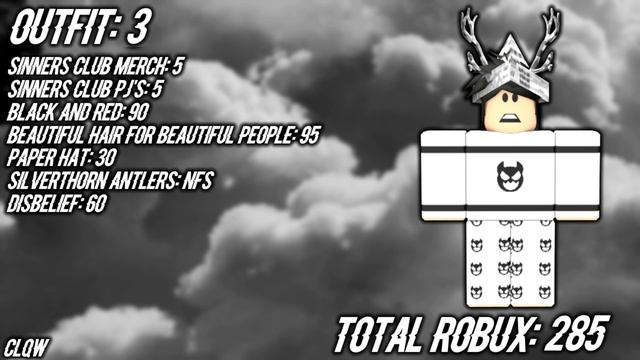 6 Black and White Roblox Outfits | Roblox Lookbook смотреть онлайн