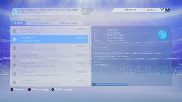 FIFA19 Campionato NAPOLI 1 смотреть онлайн