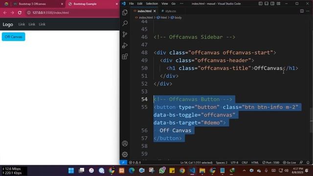 25. Offcanvas | Bootstrap | CSS Framework | @amimasudbd смотреть онлайн