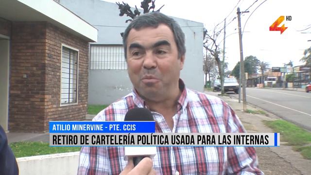 Retiro de cartelería política usada para las internas смотреть онлайн
