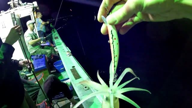 Ловля кальмара на кальмарные воблеры от Mr. Musurok смотреть онлайн