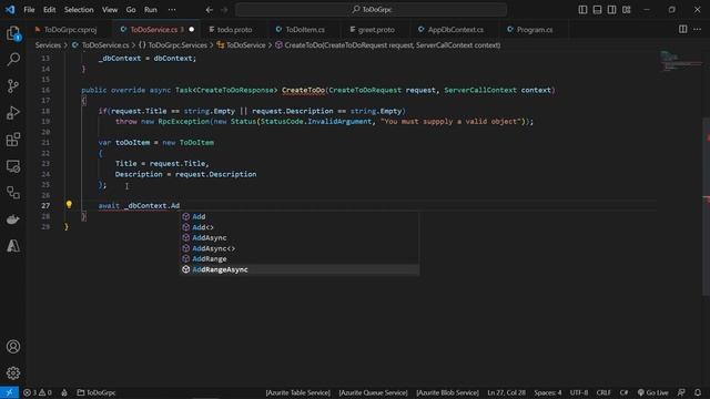 gRPC Service with .NET 7 смотреть онлайн