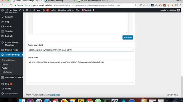 Advanced Custom Fields - type "Option" - how to translate the footer with WPML смотреть онлайн