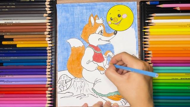 ?? Kolobok & The Fox: Speed Coloring The Classic Russian Folktale | Enchanting Art Adventure ??
