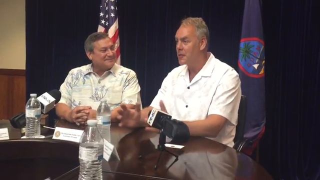 Interior secretary Ryan Zinke made brief stop on Guam смотреть онлайн