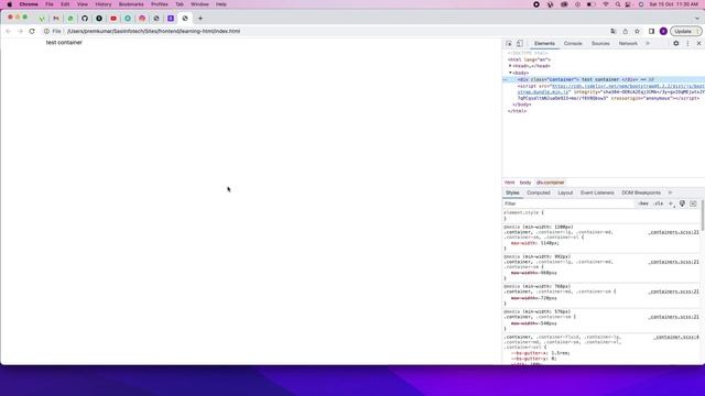 Bootstrap Container & Container Fluid | WEB DEVELOPMENT IN TAMIL | SASI INFOTECH | смотреть онлайн
