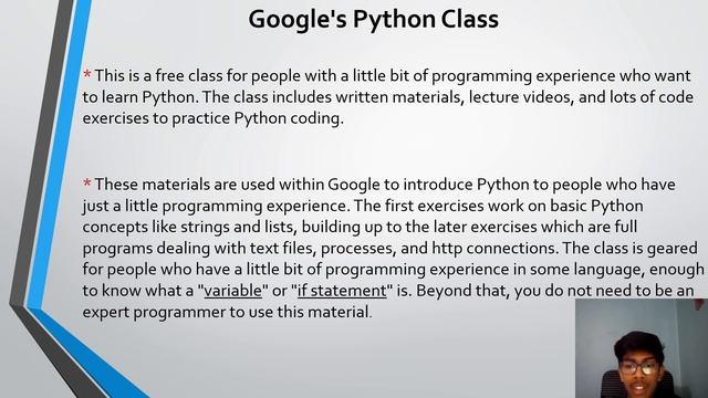 Google Python Class смотреть онлайн