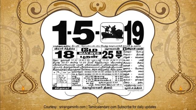 Tamil Calendar 2019, 01st May 2019, Rasi palan 01.05.2019 смотреть онлайн
