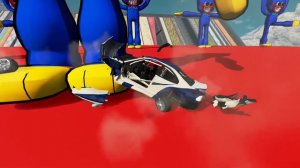 ОГРОМНЫЙ АВТОБУС ПОЖИРАТЕЛЬ И МНОГО ХАГИ ВАГИ КРУШАТ МАШИНЫ. Гоша и Чич. Beamng drive.