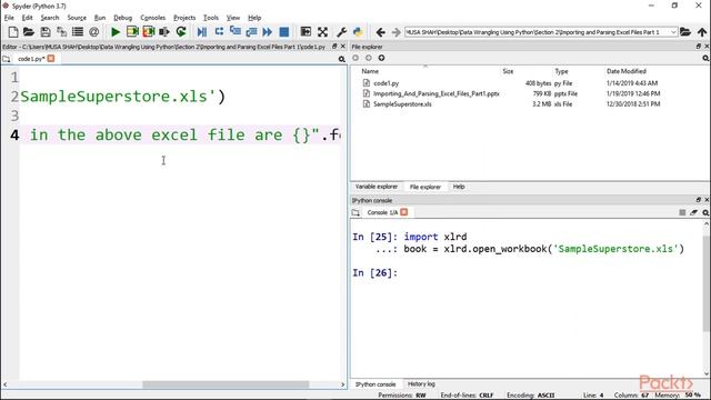 Data Wrangling with Python 3.x: Importing and Parsing Excel Files – Part 1 | packtpub.com смотреть онлайн