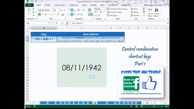 Excel Keyboard Shortcut Control Combination (Part 1) смотреть онлайн