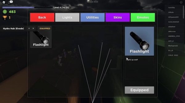 [BEST] Roblox Evade Script Hack GUI | Free Alpha Skin | Free Boombox | Speed | Coins | PASTEBIN 202