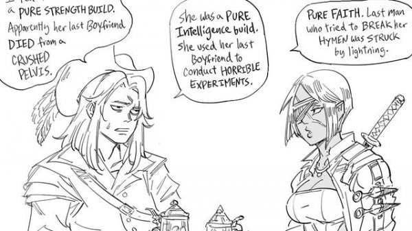 Pure Stat Build Dating | comic by baalbuddy