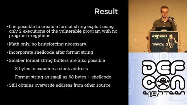 DEFCON 18: Advanced Format String Attacks смотреть онлайн