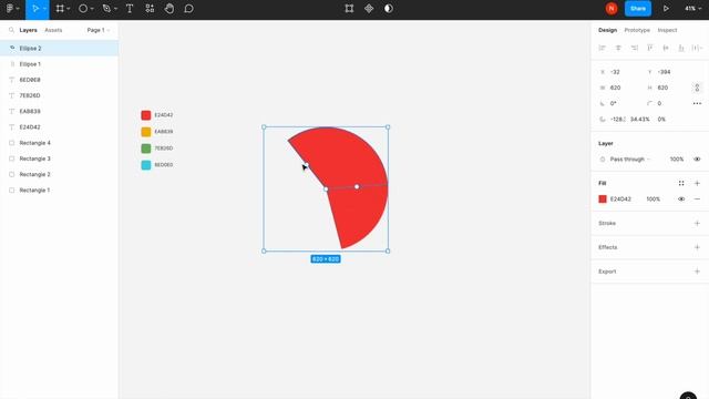 Pie chart in Figma смотреть онлайн