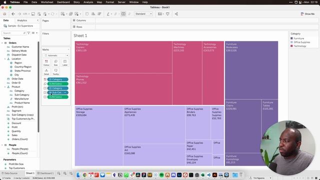 How to. build a TreeMap chart in Tableau - Tableau charts смотреть онлайн