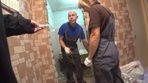 Приступили к работе(Санузел).Стартуем.