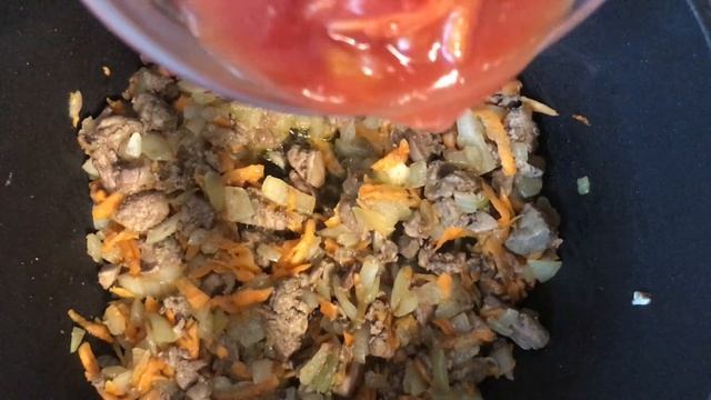 Тушеная гречка с куриной печенью. Вкуснее рецепт не придумаешь. смотреть онлайн