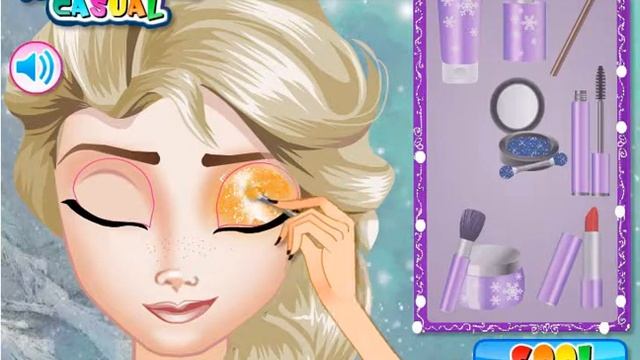 Frozen Холодное сердце Школа макияжа Эльзы смотреть онлайн