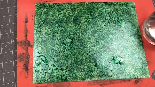 Adding alcohol ink to pearlized paper - ASMR crafting, no talking no music смотреть онлайн