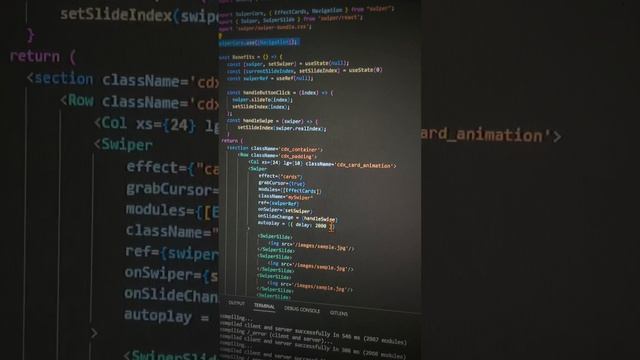 Card swiper animation - ReactJS animation смотреть онлайн