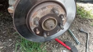 Замена передних тормозных дисков,колодок Лансер 9