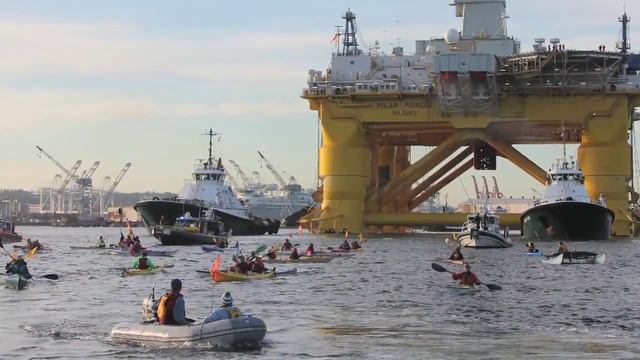 Shell No! Kayaktivism To Stop Arctic Offshore Drilling смотреть онлайн