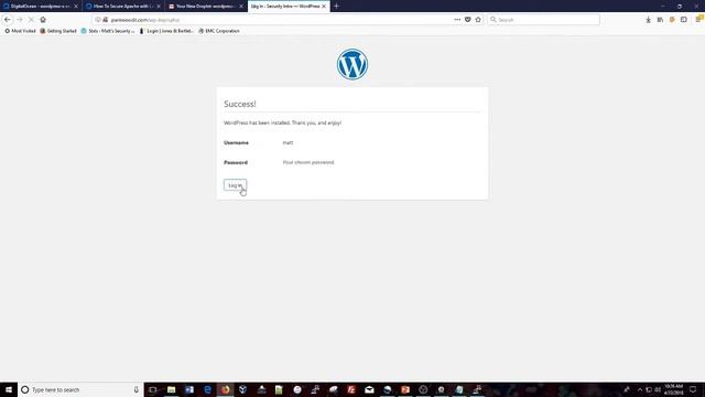 Installing WordPress + SSL Certificate смотреть онлайн