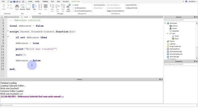 Roblox Debounce Tutorial смотреть онлайн