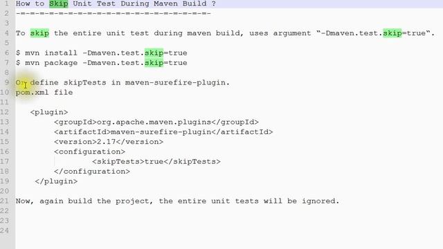 HOW TO SKIP UNIT TESTS IN MAVEN BUILD смотреть онлайн