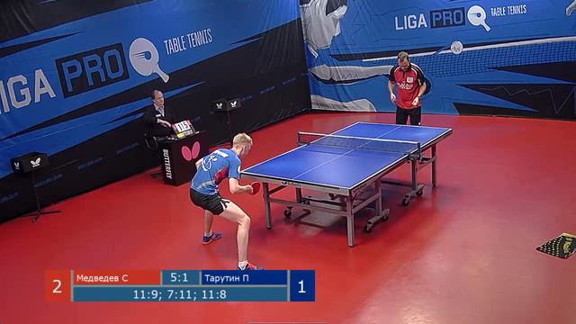 Настольный теннис. Лига Про. Турнир 16 декабря 2019г. Муж. Рейтинг 1300-1500 смотреть онлайн