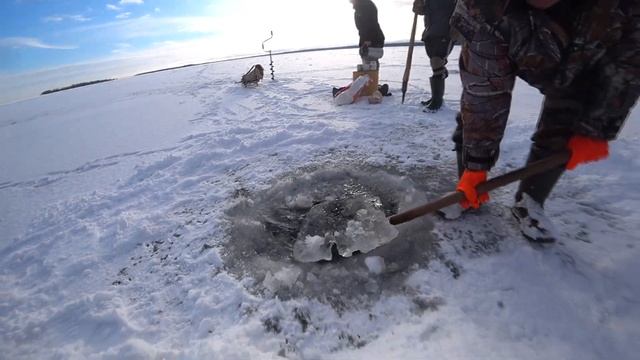 ПРОВЕРЯЕМ СЕТИ НА ОНЕЖСКОМ ОЗЕРЕ. РАЗВЕДАЛИ НОВОЕ МЕСТО. ЗИМНЯЯ РЫБАЛКА. ВЫПУСК №26. смотреть онлайн