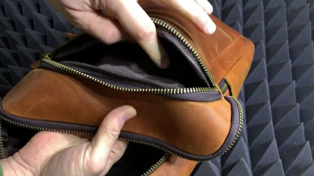 Кожаный рюкзак с Али / Винтажная сумка AETOO смотреть онлайн