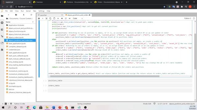 039 Obtaining Current Positions and Order Book Coding Example смотреть онлайн