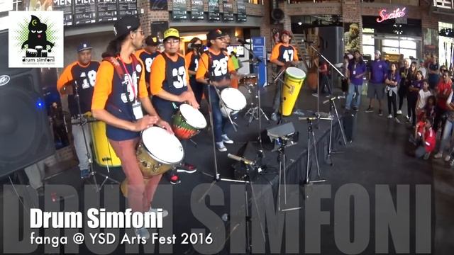 Drum Simfoni | Fanga Rhythm @YSD Arts Festival 2016. Fun Djembe Rhythm for beginner. смотреть онлайн
