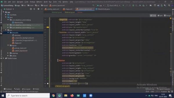 Custom Dialog in Android | Java| Beginners | Android Tutorial - Quick + Easy