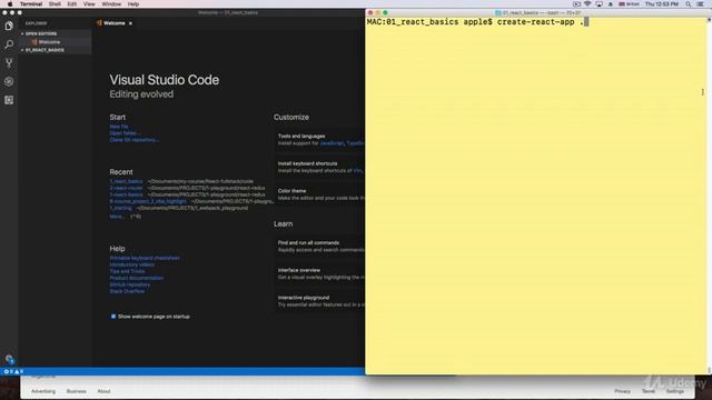 The complete React Fullstack course : Using create-react-app смотреть онлайн