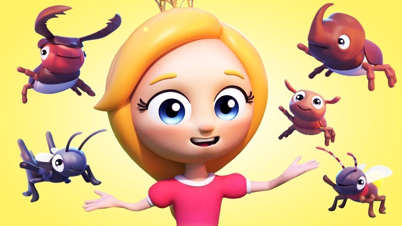 Веселые песенки для малышей - Мультик песенка - Жучки, жучки. Жучков мы в лесу нашли. смотреть онлайн