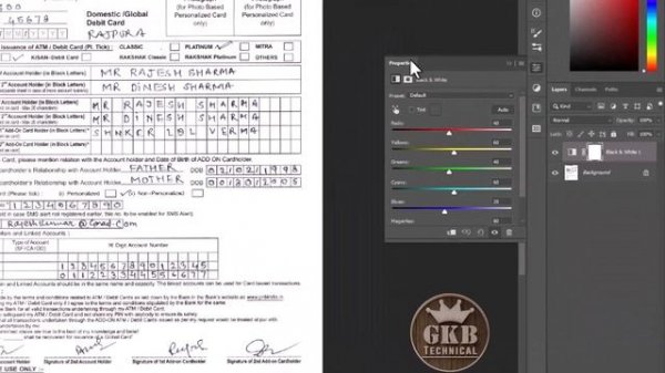 How to remove Handwritten Text, Stamp, Signature from Document | Clean any document in Photoshop